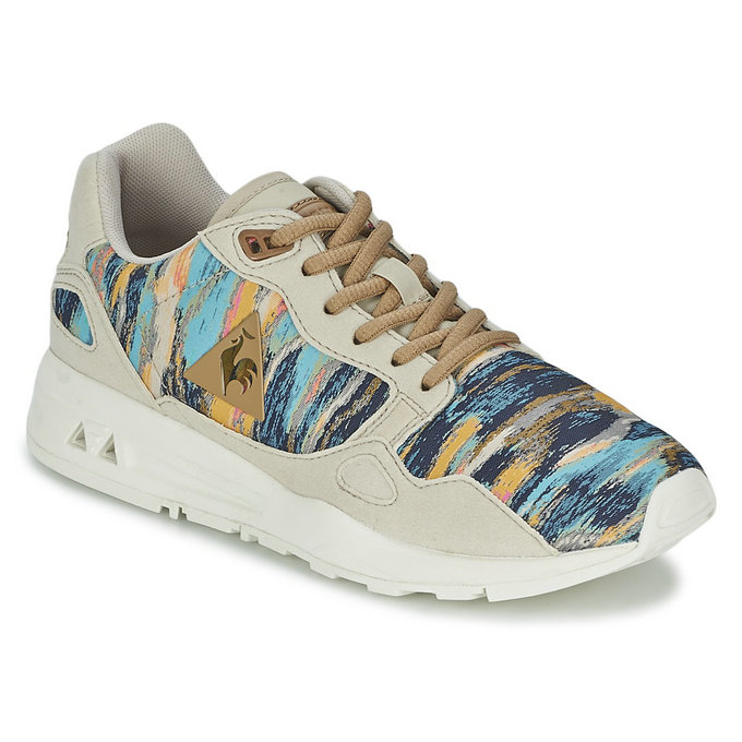 Le Coq Sportif Lcs R900 Femme Cloud Jacquard Gris / Multicolore Chaussures Baskets Basses Femme